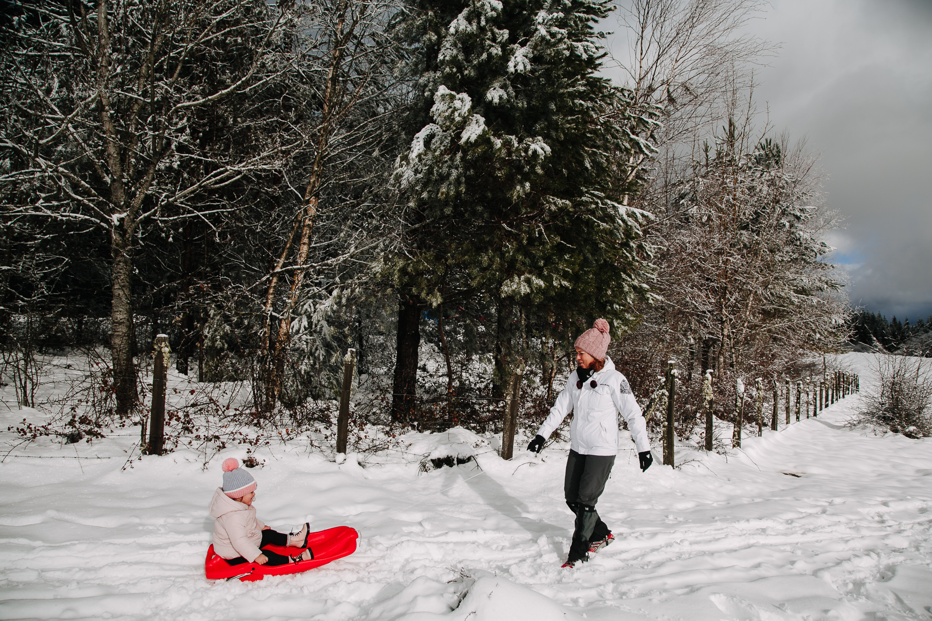 fotos familia nieve reportaje infantil