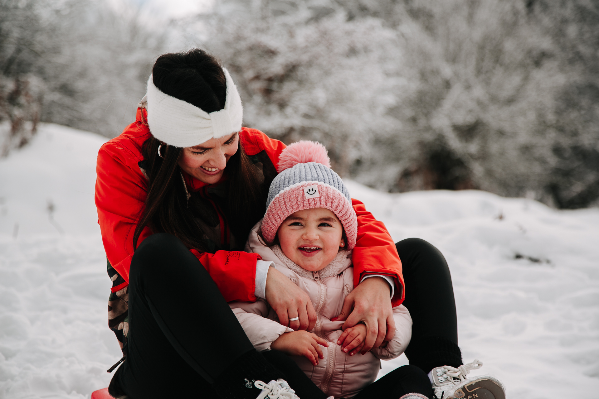 fotos familia nieve reportaje infantil