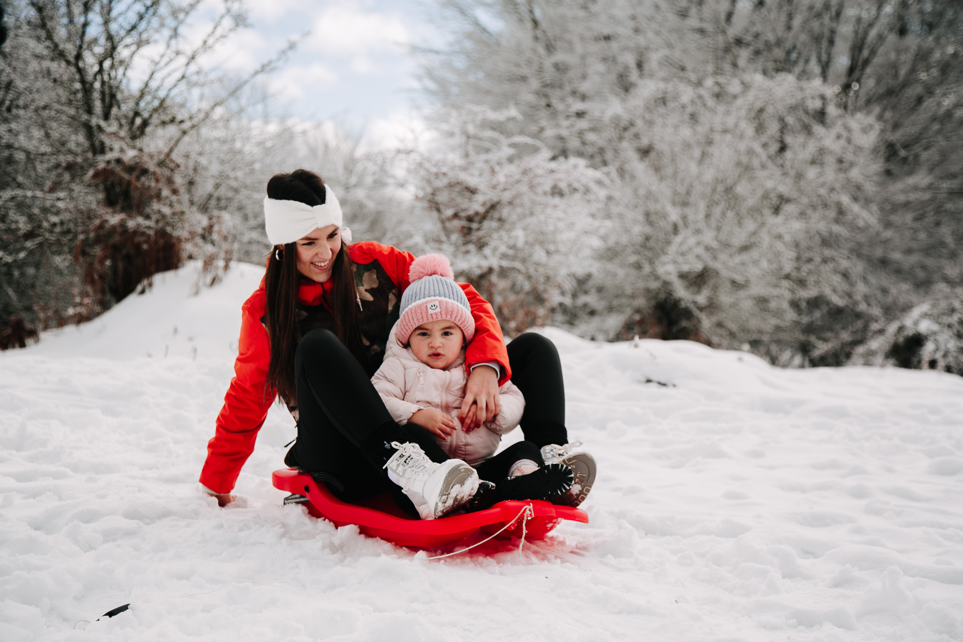 fotos familia nieve reportaje infantil