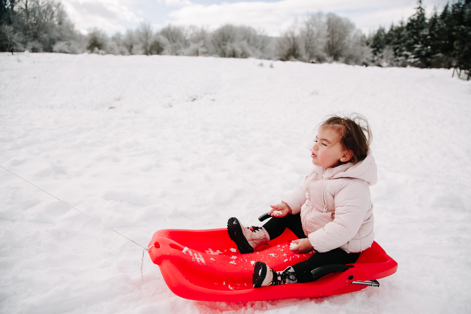 fotos familia nieve reportaje infantil