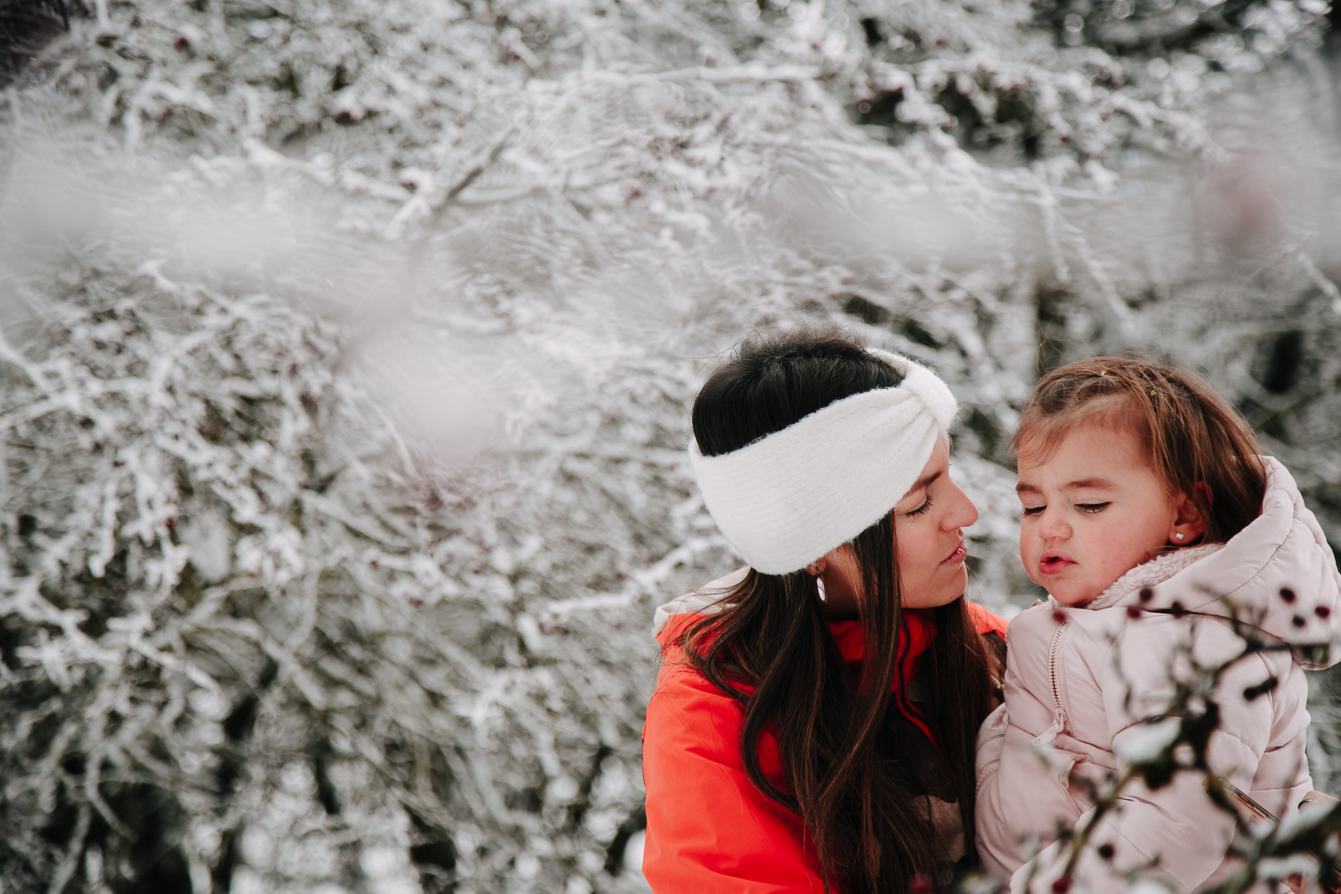 fotos familia nieve reportaje infantil