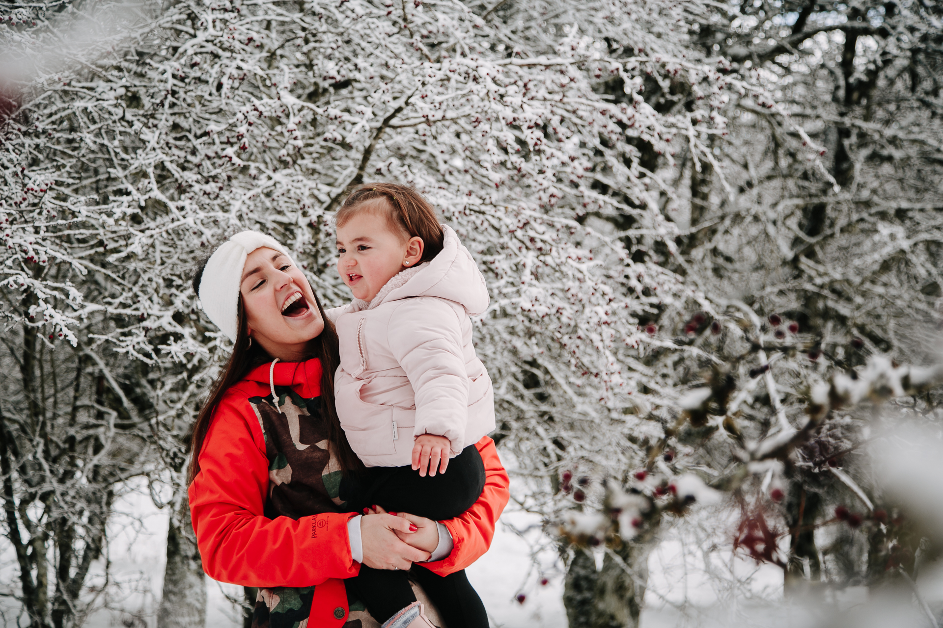 fotos familia nieve reportaje infantil