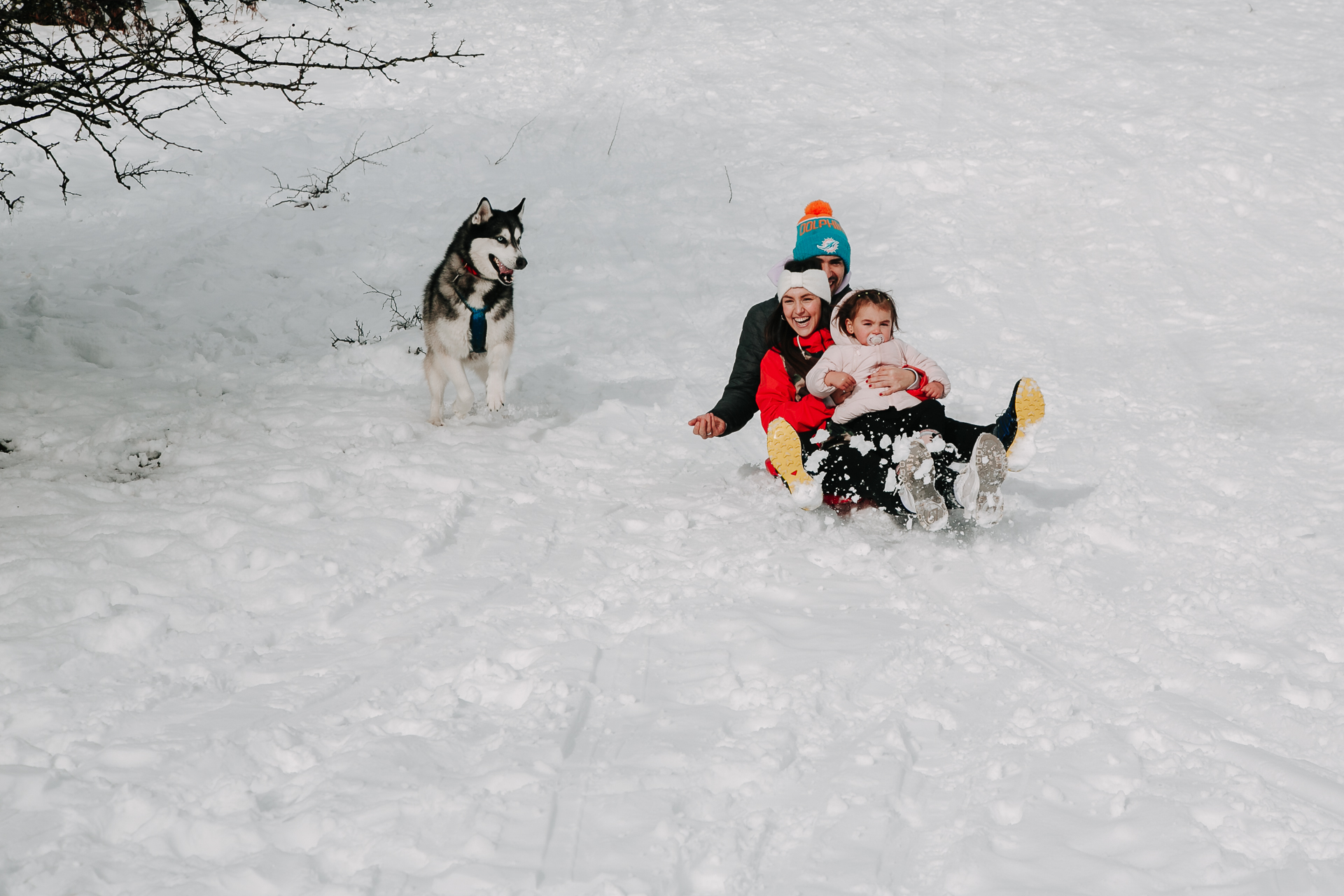 fotos familia nieve reportaje infantil