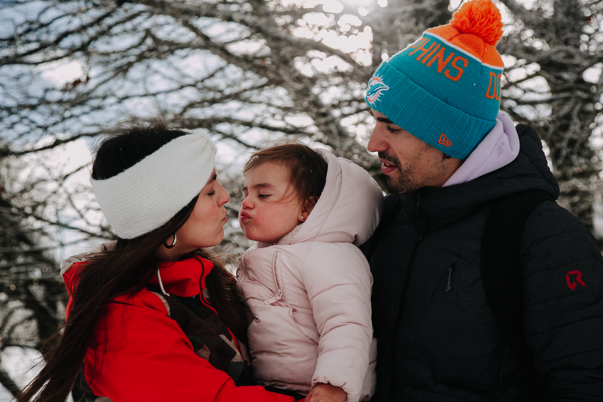 fotos familia nieve reportaje infantil