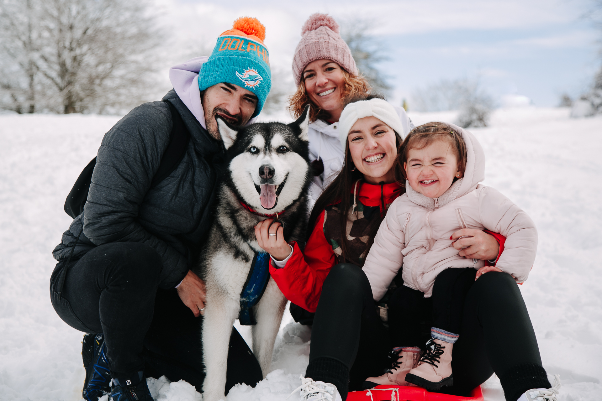 fotos familia nieve reportaje infantil