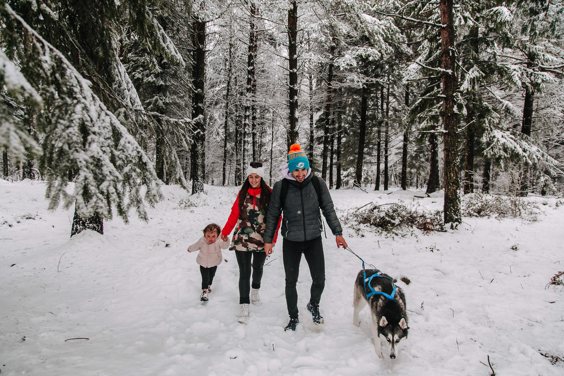 fotos familia nieve reportaje infantil