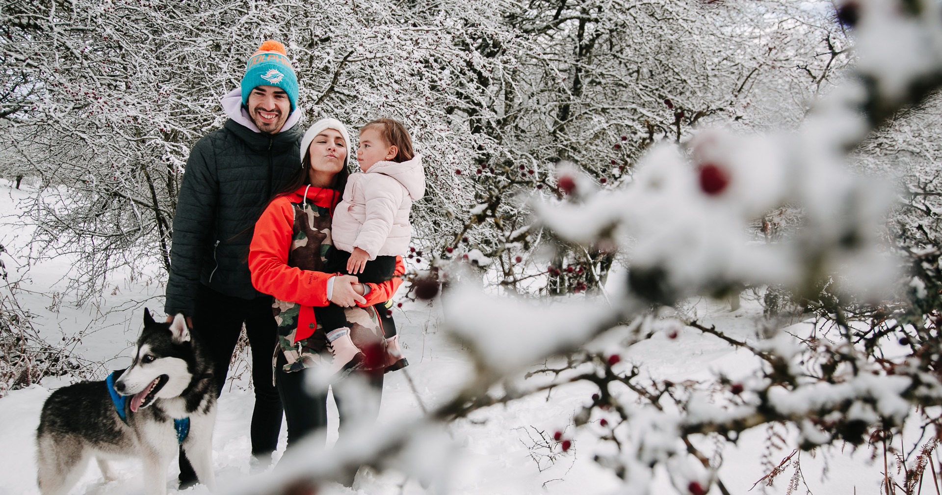 fotos familia nieve reportaje infantil