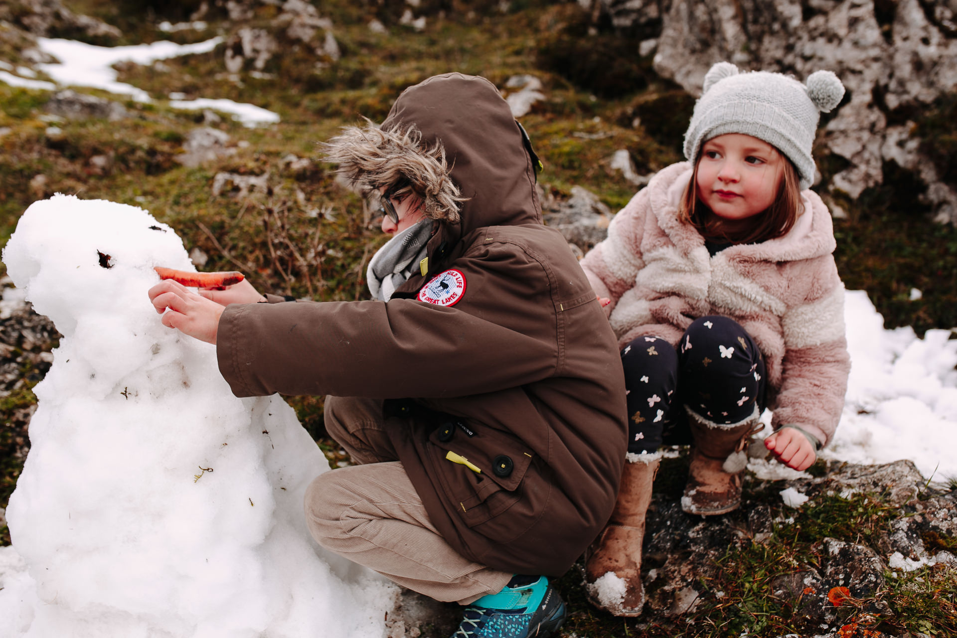 fotos familia nieve barcelona