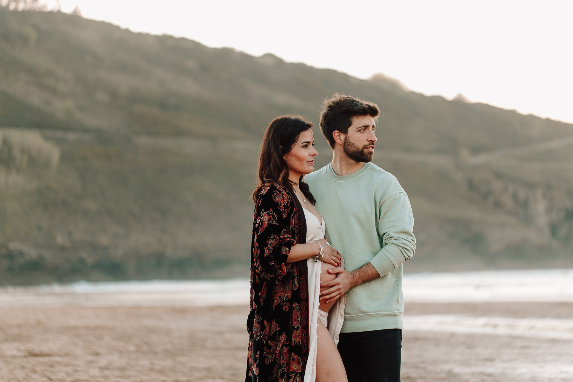 reportaje fotos embarazada en la playa